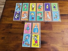 Vintage 1962 Dynamic Toy Inc. Walt Disney character jumbo trading card lot. picture