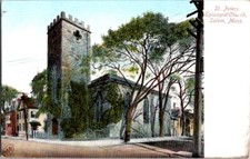Postcard St. Peters Episcopal Church Salem MA Massachusetts c.1901-1907     M618 picture