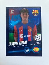 Lamine Yamal FC Barcelona Topps Champions League 2023/24 1st Sticker #138 Rookie picture