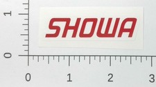 Showa Suspension Logo Red Text Motocross MX Racing Gear Advertising Sticker  picture