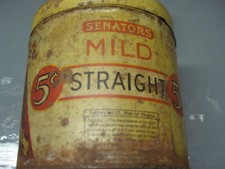MURIEL   5   CENTS    SENATORS  MILD   STRAIGHT  TOBACCO   TIN picture