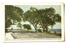 Gulf Coast Highway, Mississippi Gulf Coast, Mississippi 1943 Postcard 3947 picture