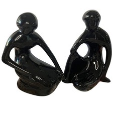 MCM Rosenthal Netter Man And Woman Sitting RARE Pair 60s Excellent picture