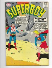 Superboy 80 1960 DC Comics VG/F 5.0 1st Meeting Supergirl & Superboy Krypto picture