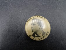 Antique C C Laffer For Sheriff Iowa Campaign Button Whitehead Hoag c1900 picture