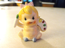 Vintage Japan Ceramic Baby Artist with Palette picture