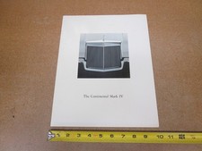 1972 Lincoln Mark IV sales brochure 8pg ORIGINAL literature picture