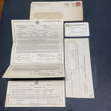 Rare 1928 Oakland 2 Door Sedan Original Conditional Sales Contract Document Set picture