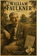 WILLIAM FAULKNER *2X3 FRIDGE MAGNET* AUTHOR STORIES THE SOUND AND FURY NOVELIST picture