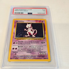 1999 Pokémon Base Set Mewtwo Holo #10/102 PSA Graded English Card picture