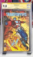 Transformers #4B CGC 9.8 SS 2x Sigs Jonboy Meyers & Daniel Warren Johnson picture