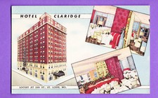MISSOURI - ST. LOUIS, CLARIDGE HOTEL  POSTCARD 1337 picture