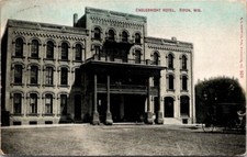 Vintage Postcard View of Englebright Hotel Ripon Wisconsin WI 1911          1118 picture