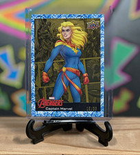 2023 Upper Deck Avengers Captain Marvel #17 Rare Gold Parallel Serial #15/33 picture
