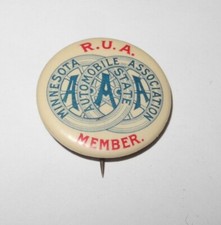 RARE Vintage 1910 Minnesota State Automobile Association Member Advertising Pin picture