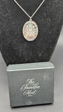 1981 Franklin Mint Charles & Diana Royal Wedding Sterling Silver Pendant in Box picture