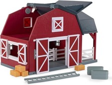 Wooden Animal Barn Toy Set with 20 Pieces - Farm Animals Toys for Kids 3-5 Years picture