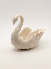 Vtg Lenox Swan Figurine Ivory Porcelain Trinket Jewelry Holder Wedding Etc 5