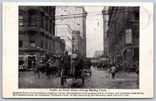 K20/ Pittsburgh Pennsylvania Postcard c1910 Flood Disaster Traffic 250 picture