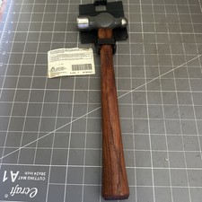 Gray NOS Sears CRAFTSMAN USA  Ball Pein Peen Hammer 12oz 38464 Hickory Handle picture