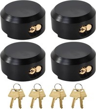 4 Pack Trailer Door Locks Keyed Alike Heavy Duty Hockey Puck Locks Reinforced... picture