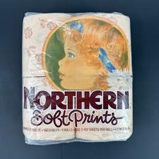 Vintage 1984 Northern Soft Prints Bath Tissue Toilet Paper Color Prop TV New NOS picture