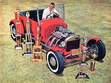 1927 Ford Model T Pickup With Oldsmobile V8 Engine 1962 Vtg Magazine Excerpt picture