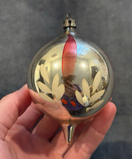 Vtg. Heim Artistic Glassworks Glass Christmas Ornament 4” Made in U.S. of A 1940 picture