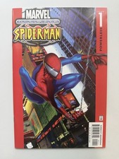 Ultimate Spider-Man Comic #1 2000 Powerless 1st Print Direct Edition VF+ picture