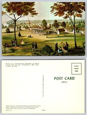 Mount Vernon East View 1861 Lithograph Postcard George Washington Estate picture