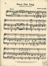 VTG CHICAGO UNIVERSITY song sheet  - 