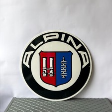 Vintage ALPINA Logo German Tuning Heritage Heavy Metal Sign  19.7