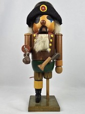Vintage 1985 VERO Erzgebirge Wooden Pirate Nutcracker – Made in GDR East Germany picture