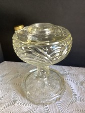 Vintage Washington Drape Clear Crystal Aladdin B53 Font ONLY Farmhouse Decor picture