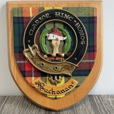 Handcrafted Vintage Clan Buchanan Scottish Crest Wall Plaque picture