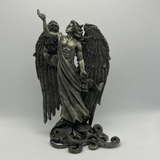 Vintage 1995 Sunglo Designs Majestic Angel Figurine 4th in Series Pewter Tone picture