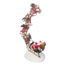 Vintage Jaimy Christmas Santa Sleigh & Flying Reindeer 17