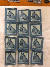 Vintage Montag Inc. Blue Horse Trademarks 169 Total; 15 Diff Amounts; Diff Sizes picture