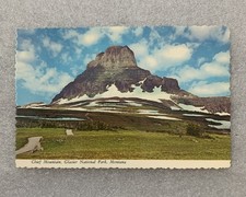 Vintage Chief Mountain, Glacier National Park, Montana Unposted Postcard picture