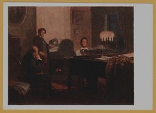 Pushkin Zhukovsky Composer Glinka Piano Russian Music History Art Postcard picture