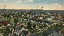1914 Hammond Indiana Postcard Birds Eye Aerial View Early picture