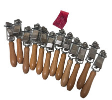 Lot 12 Vintage TAIFUN Mechanical Lighters +12 Flints Austria Wood Handle picture