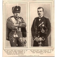 The Grand Duke Boris & The Grand Duke Cyril 1904 Clipping SAI7-H8 picture