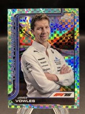 2025 Topps Chrome F1 James Vowles /199 Aqua Checker Flag 200 Atlassian Williams picture