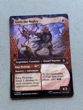 Gloin the Mighty (Surge Foil) 0263 Showcase Borderless MTG The Hobbit (HOB) - NM picture