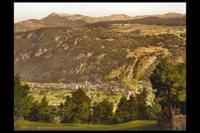 Photo:Meiringen Bern Switzerland 1890s Looking Toward Hasliberg Photochrom picture
