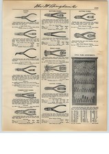 1931 PAPER AD Utica Plier Sore Display Wall Showcase Golden Oak Pliers picture