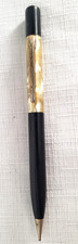 1930s Sheaffer Balance Mechanical Pencil Black & Pearl Celluloid, Separated View picture