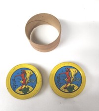 Gilbert Mysto Magic Red Devil Double Sided Tin Round with Insert 1930s picture