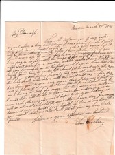 1841 Eben Crocker Stampless Maritime Letter 1845 NYC Fire Association picture